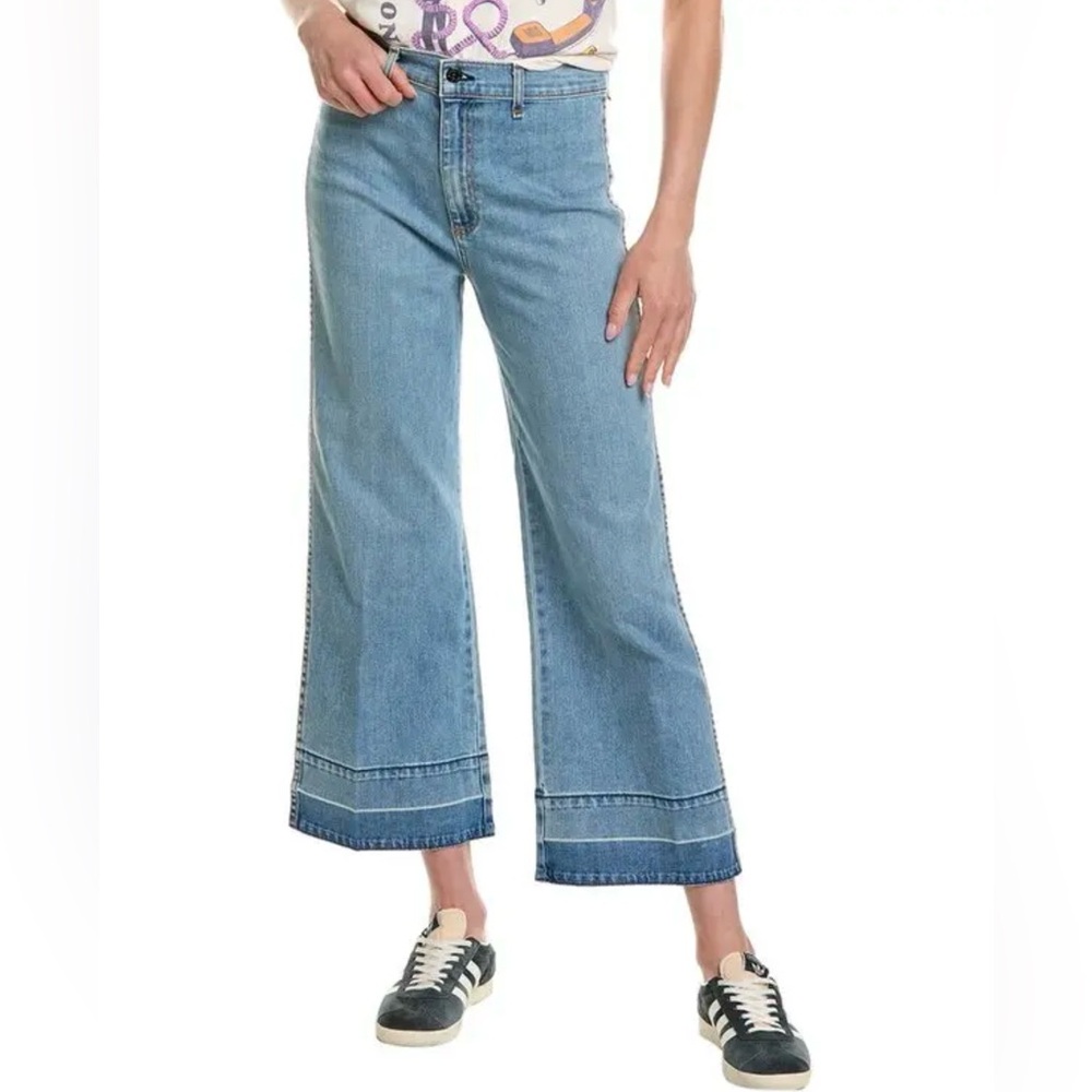 ASKK NY‎ Wide-leg Jeans Women’s Size 27 4 Anthropologie Ankle Cropped